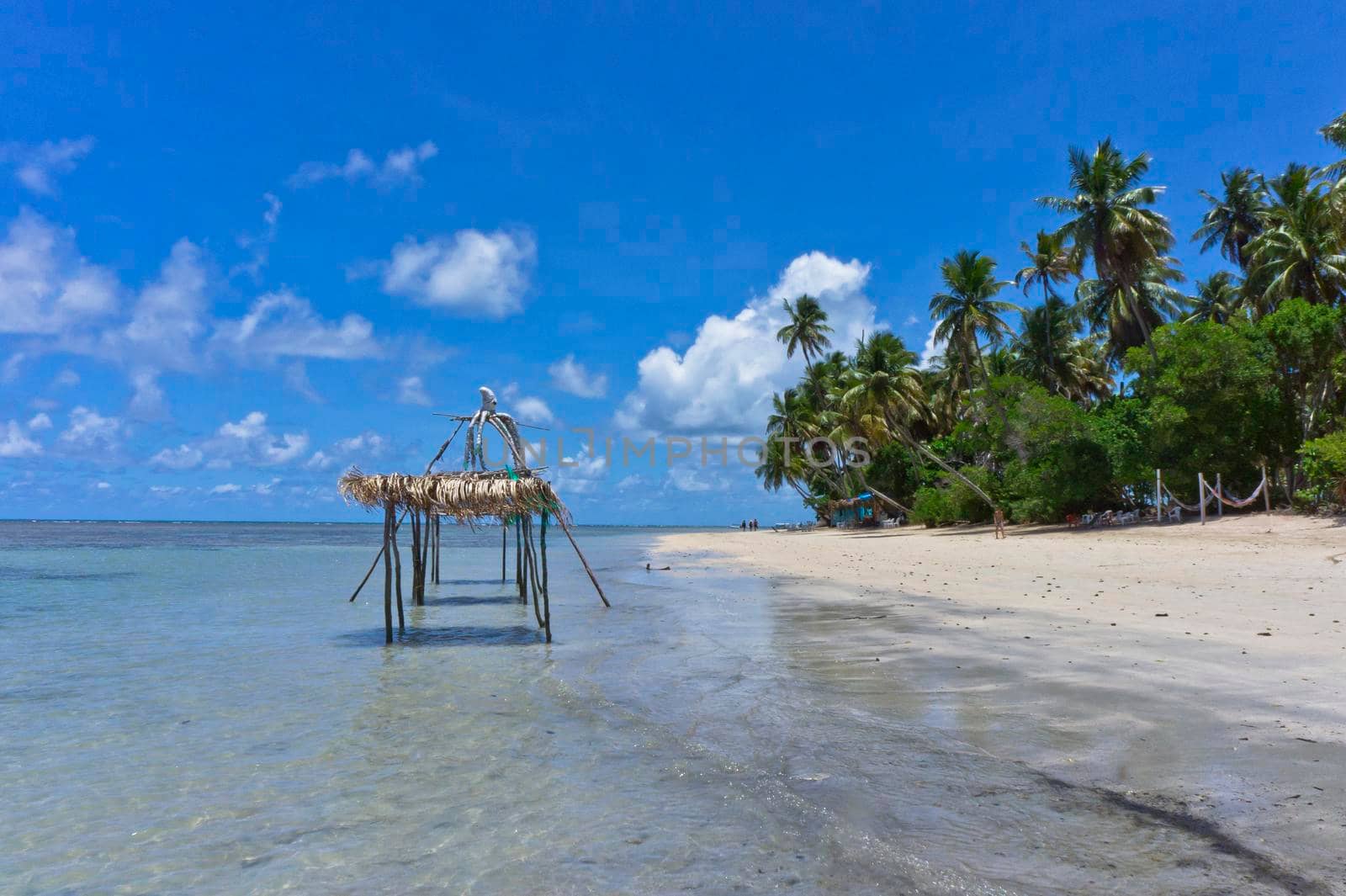 Morro de Sao Paulo, Tropical beach view, Bahia, Brazil, South America