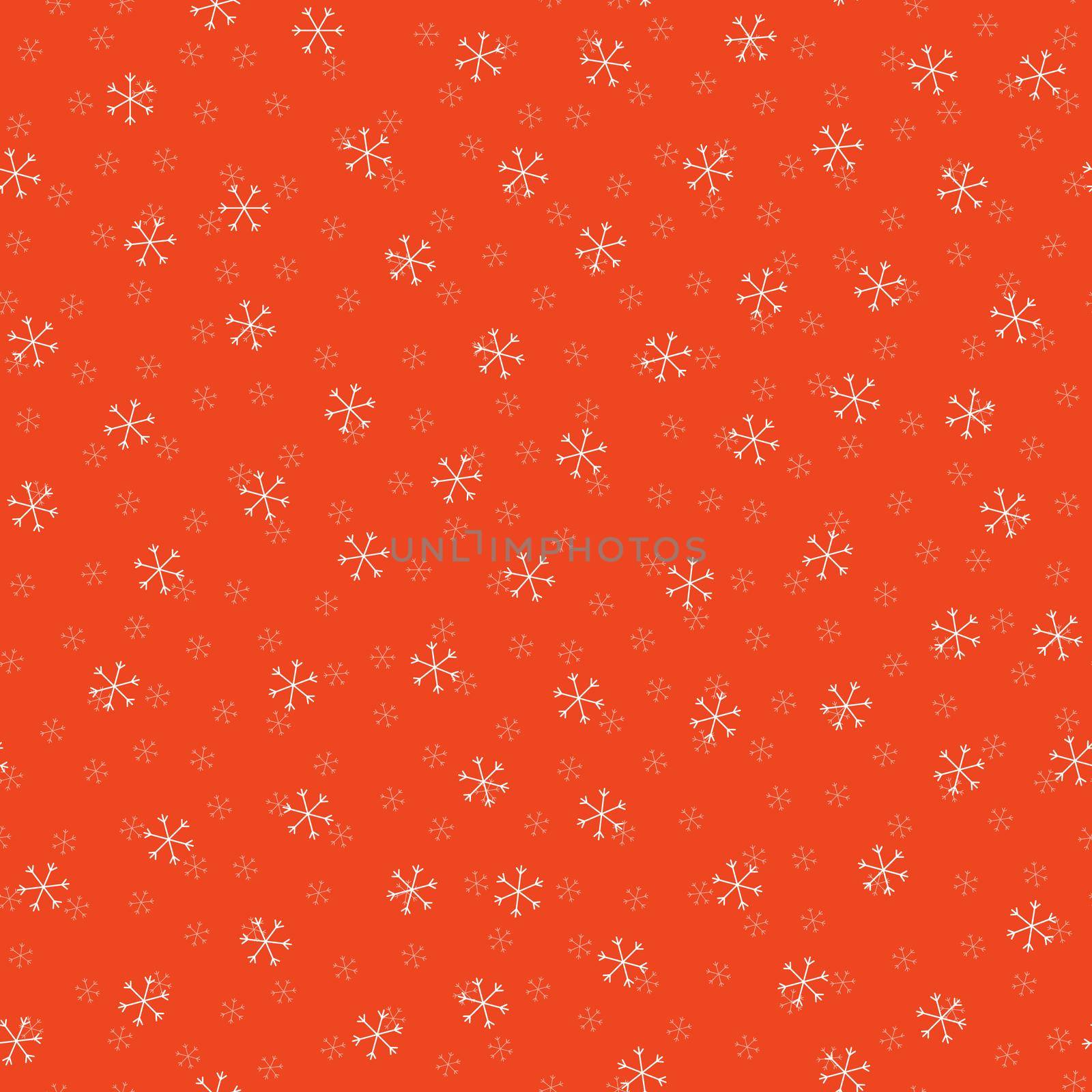 Seamless Christmas pattern doodle with hand random drawn snowflakes.Wrapping paper for presents, funny textile fabric print, design,decor, food wrap, backgrounds. new year.Raster copy.Coral, pink by Angelsmoon