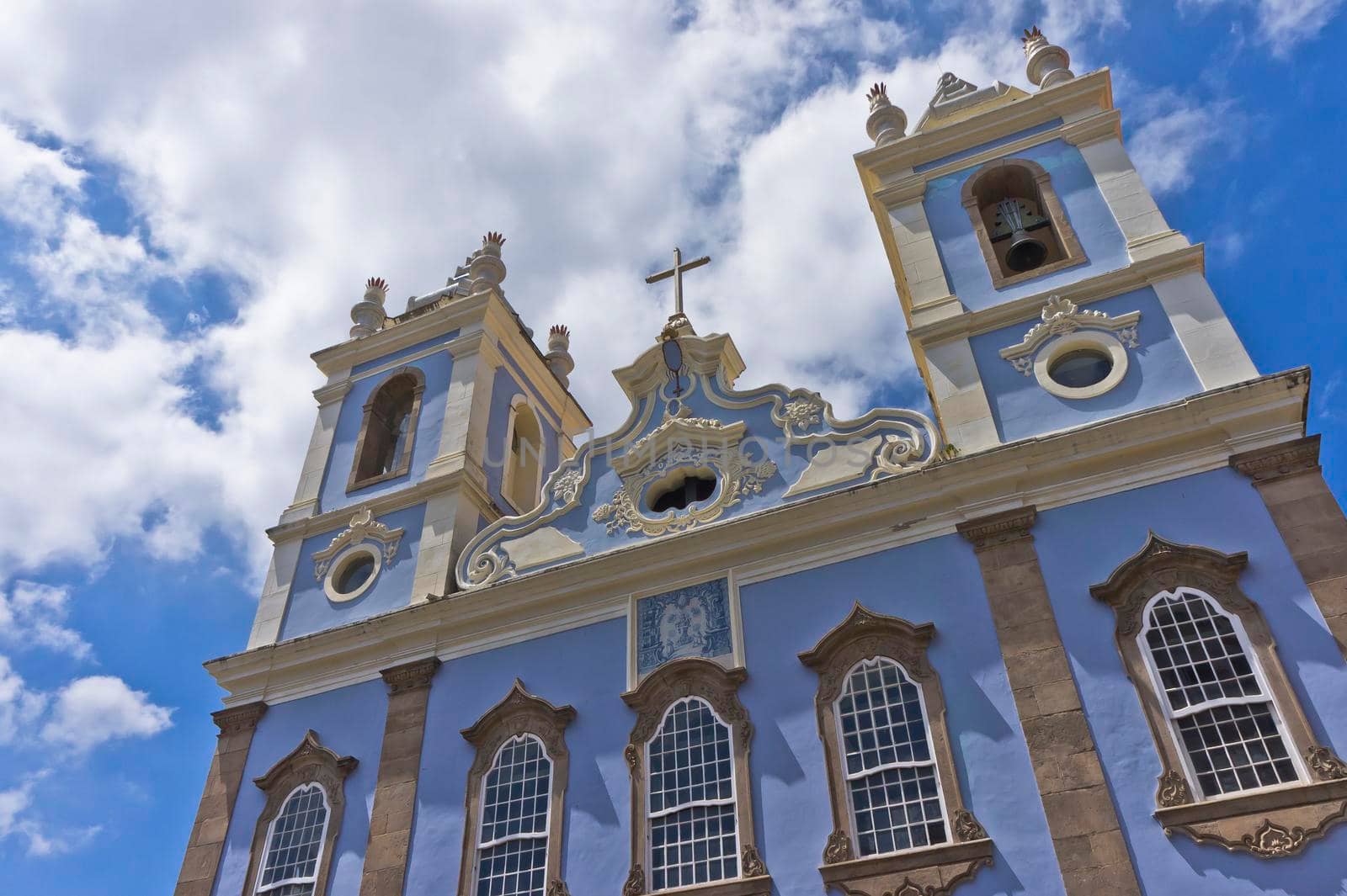 Salvador de Bahia, Pelourinho view with a  Colonial Church, Brazil, South America