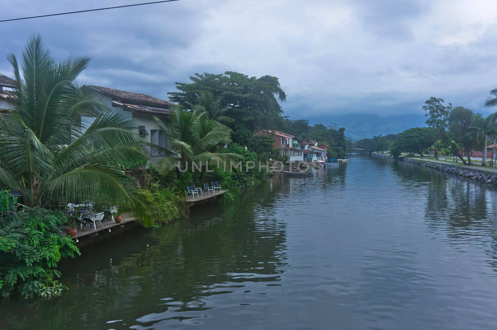 Paraty, Old city canal view, Brazil, South America