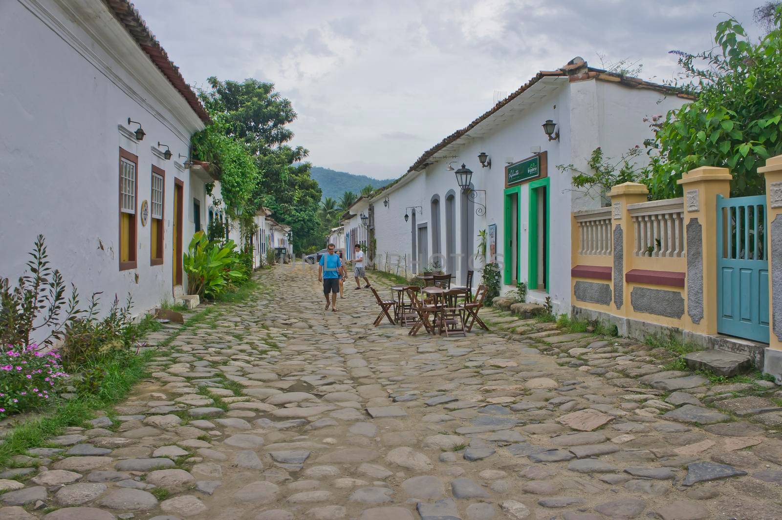 Paraty, Old city street view, Brazil, South America