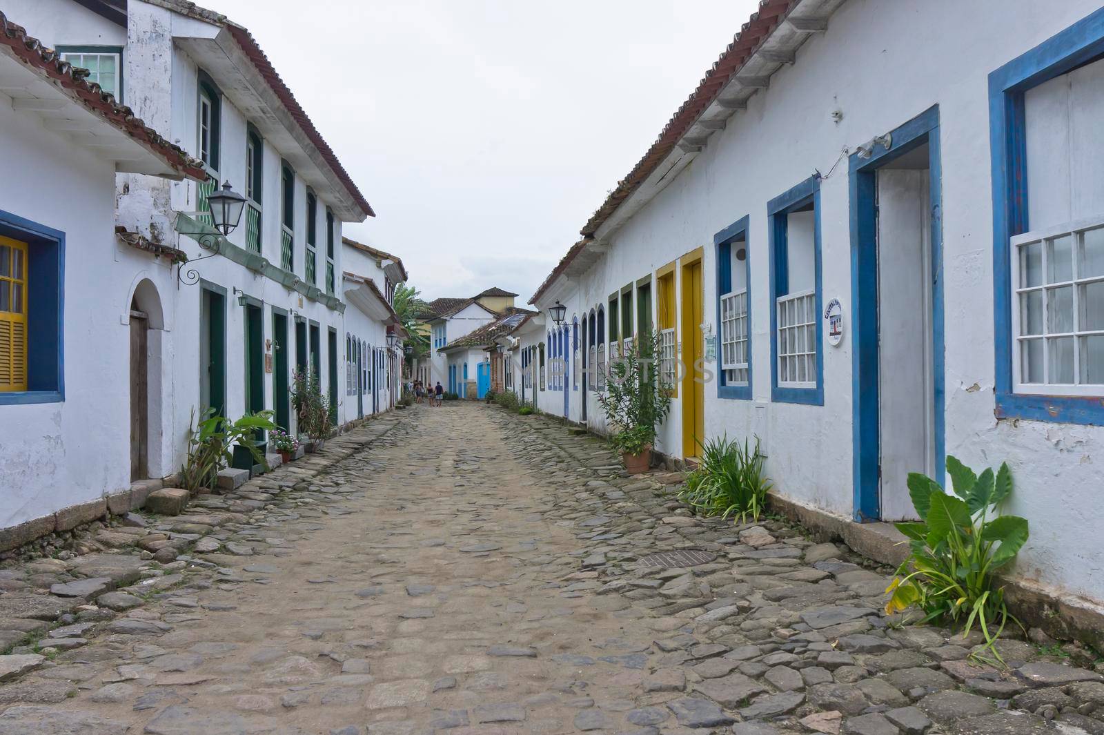 Paraty, Old city street view, Brazil, South America by giannakisphoto