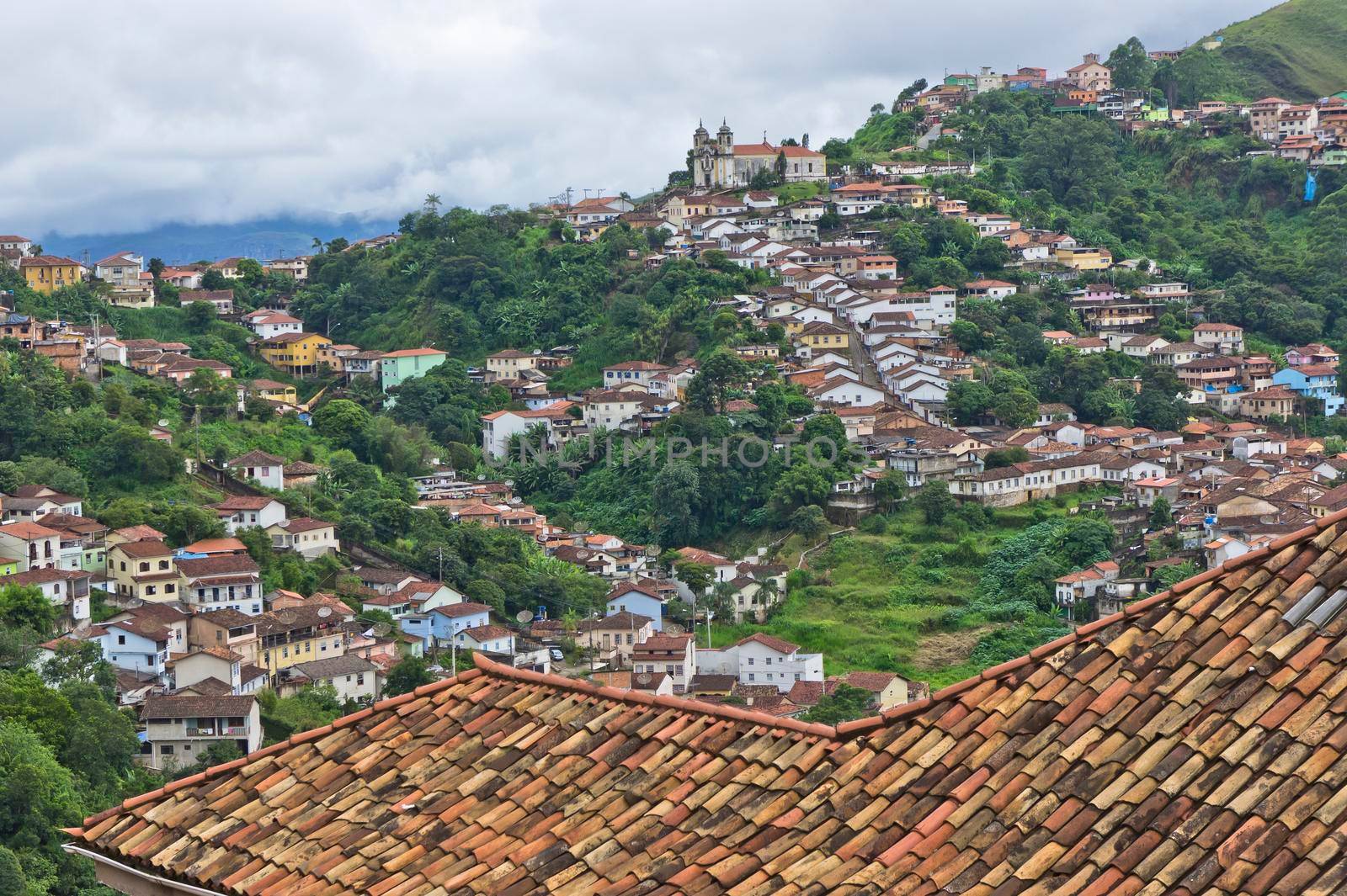 Ouro Preto, Old city street view, Brazil, South America by giannakisphoto