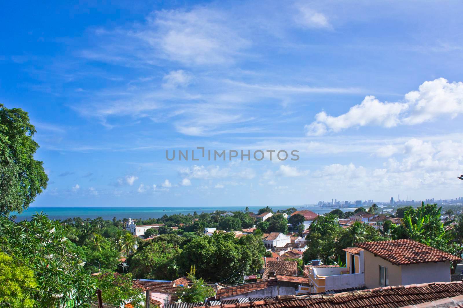 Olinda, Old city street view, Brazil, South America