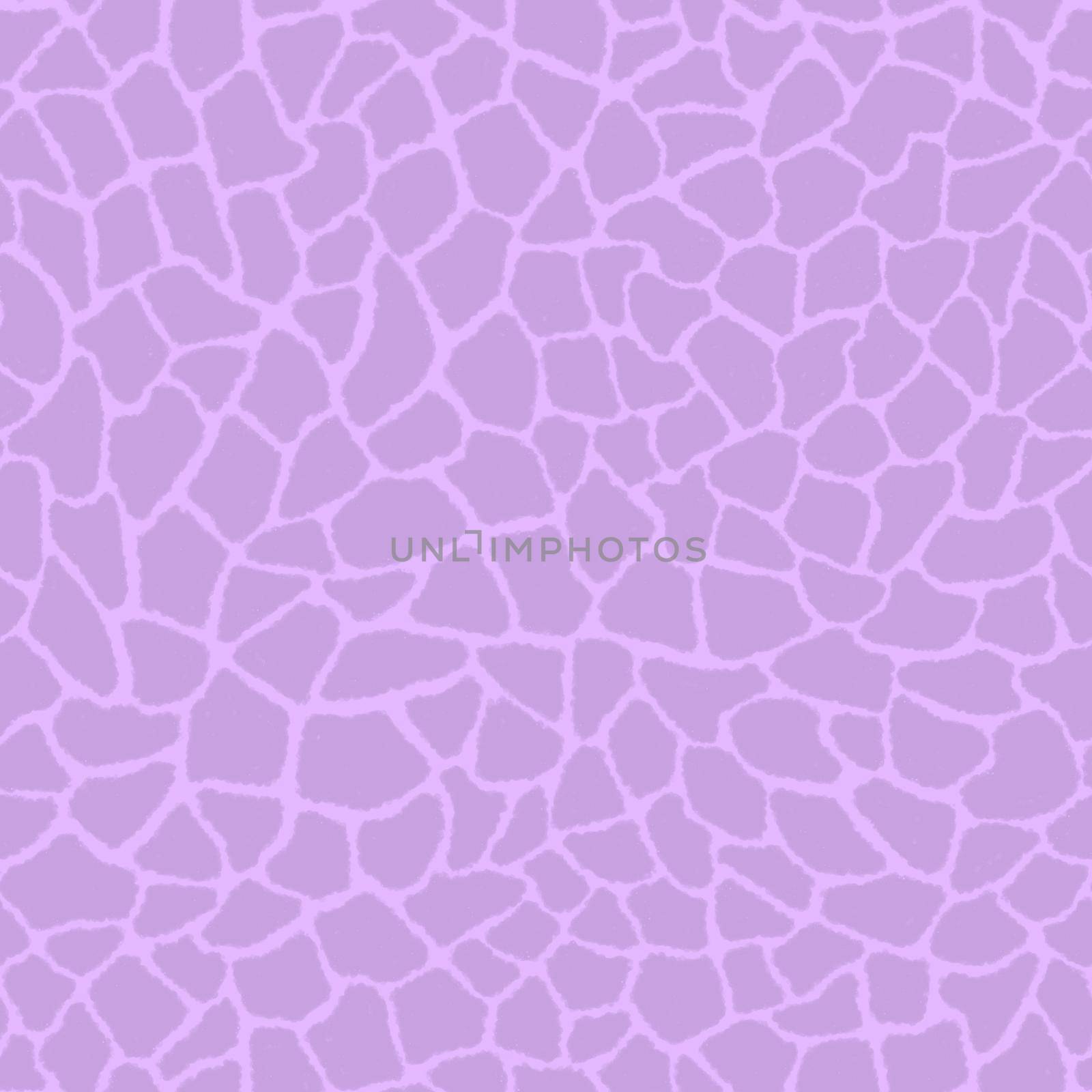 Giraffe skin color seamless pattern with fashion animal print for continuous replicate. Chaotic mosaic lilac pieces on pink background. Wrapping paper, funny textile fabric print,design,decor.