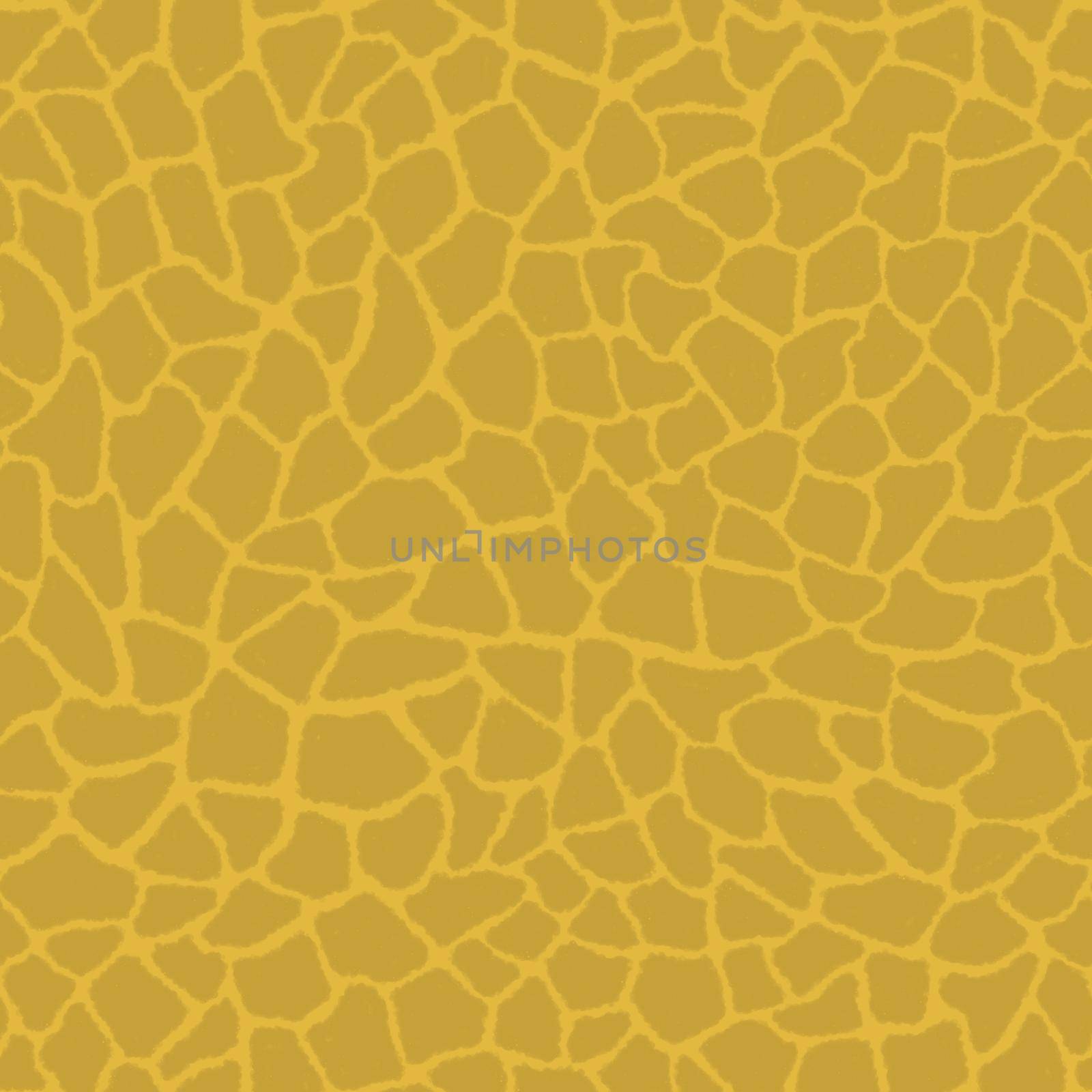 Giraffe skin color seamless pattern with fashion animal print for continuous replicate. Chaotic mosaic gray pieces on mustard background. Wrapping paper, funny textile fabric print,design,decor.