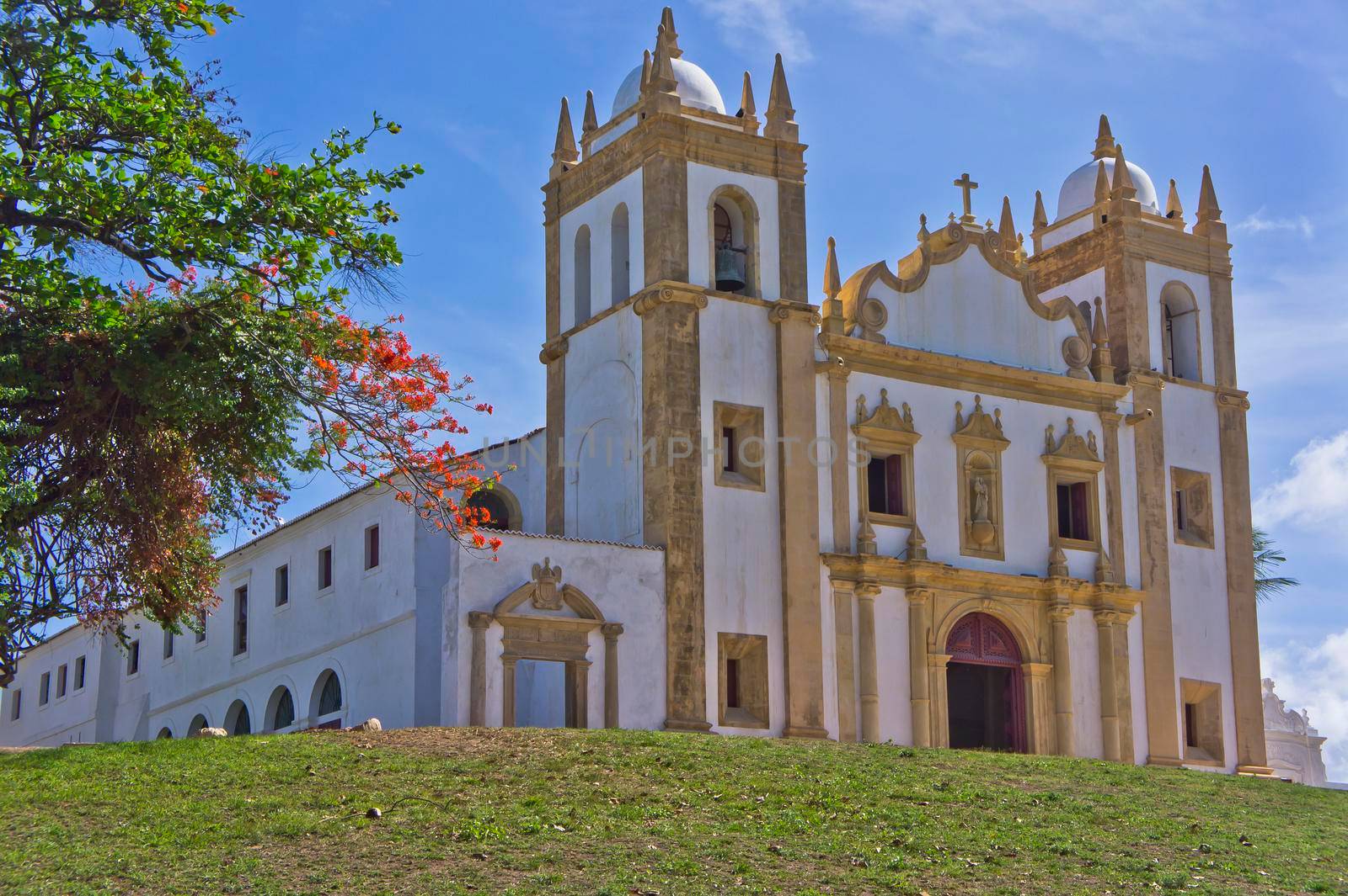 Olinda, Old city view with a Colonial church, Brazil, South America