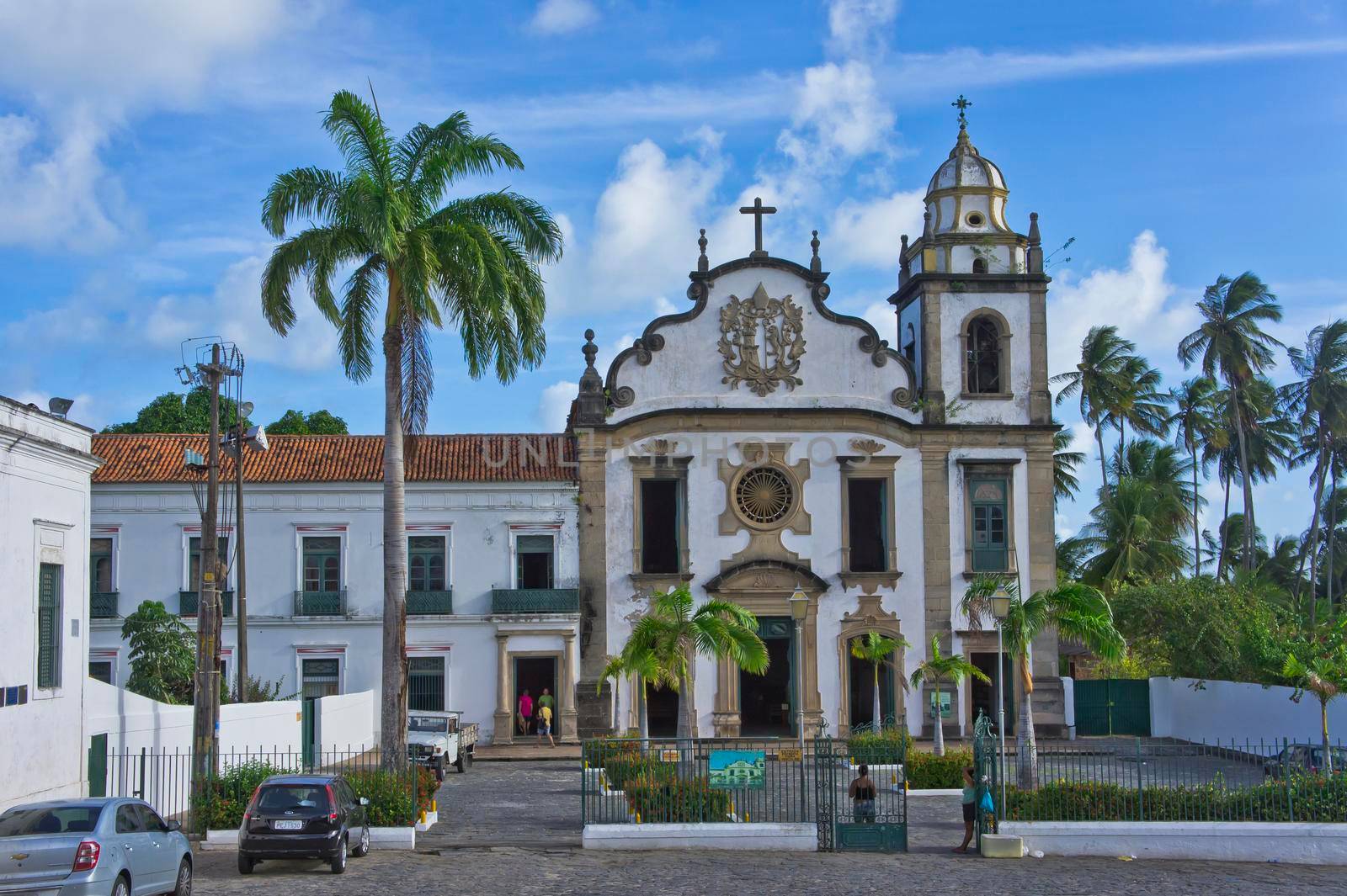 Olinda, Old city view with a Colonial church, Brazil, South America