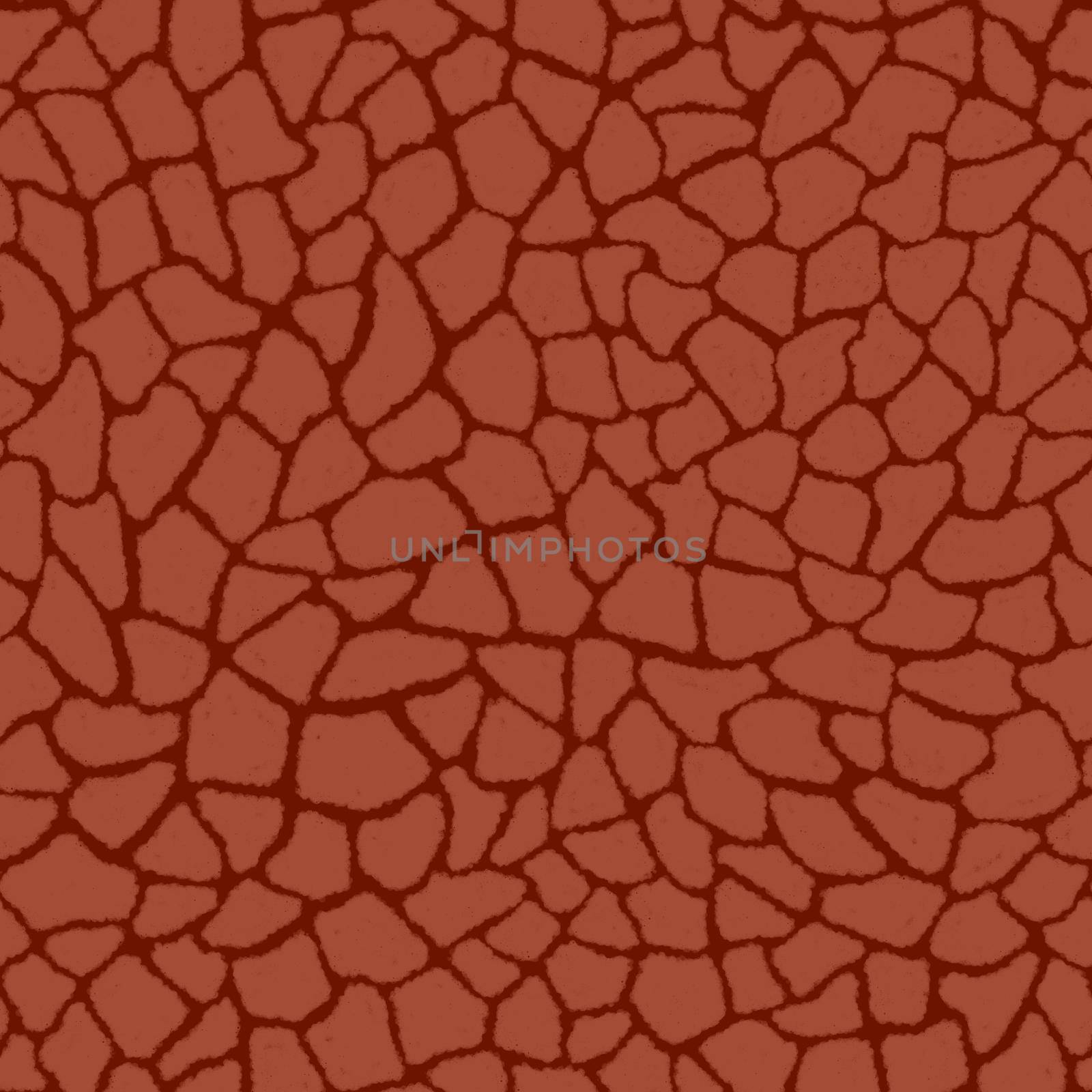 Giraffe skin color seamless pattern with fashion animal print for continuous replicate. Chaotic mosaic peach pieces on burgundy background. Wrapping paper, funny textile fabric print,design,decor.