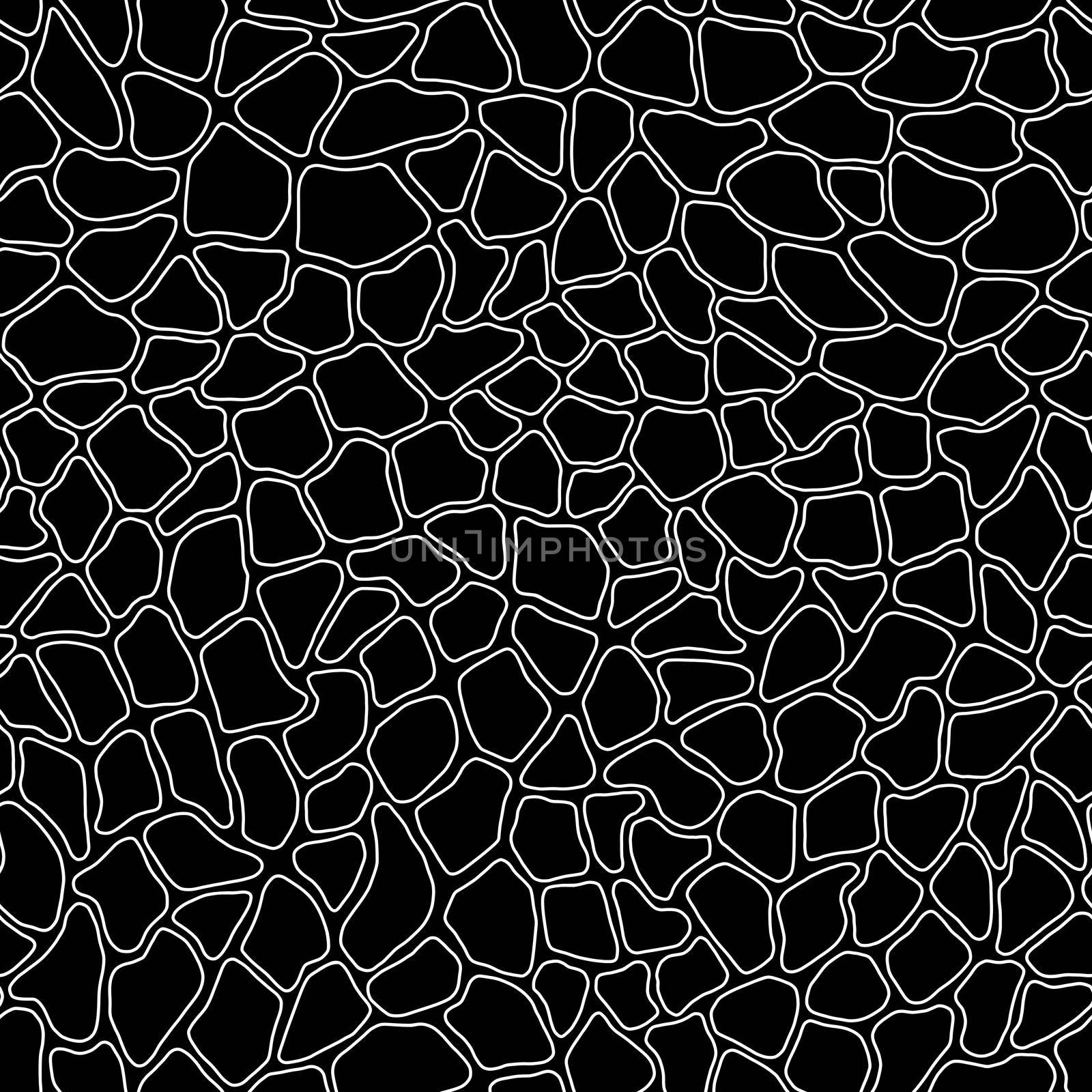 Terrazzo modern trendy colorful seamless pattern.Abstract creative backdrop with chaotic small pieces irregular shapes.Ideal for wrapping paper,textile,print,wallpaper,terrazzo flooring.White on black by Angelsmoon