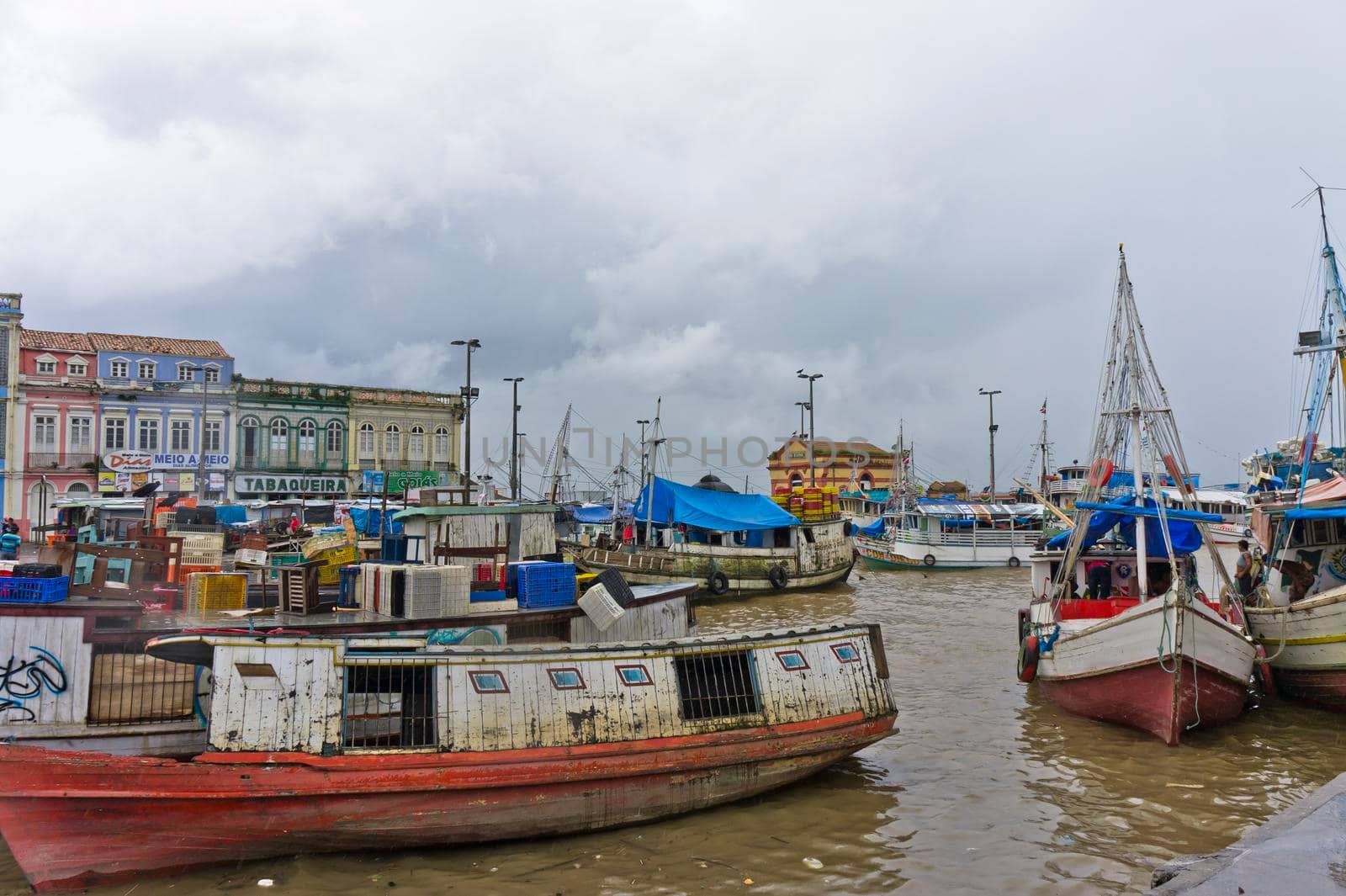 Belem Port view, Amazon Basin, Brazil, South America by giannakisphoto