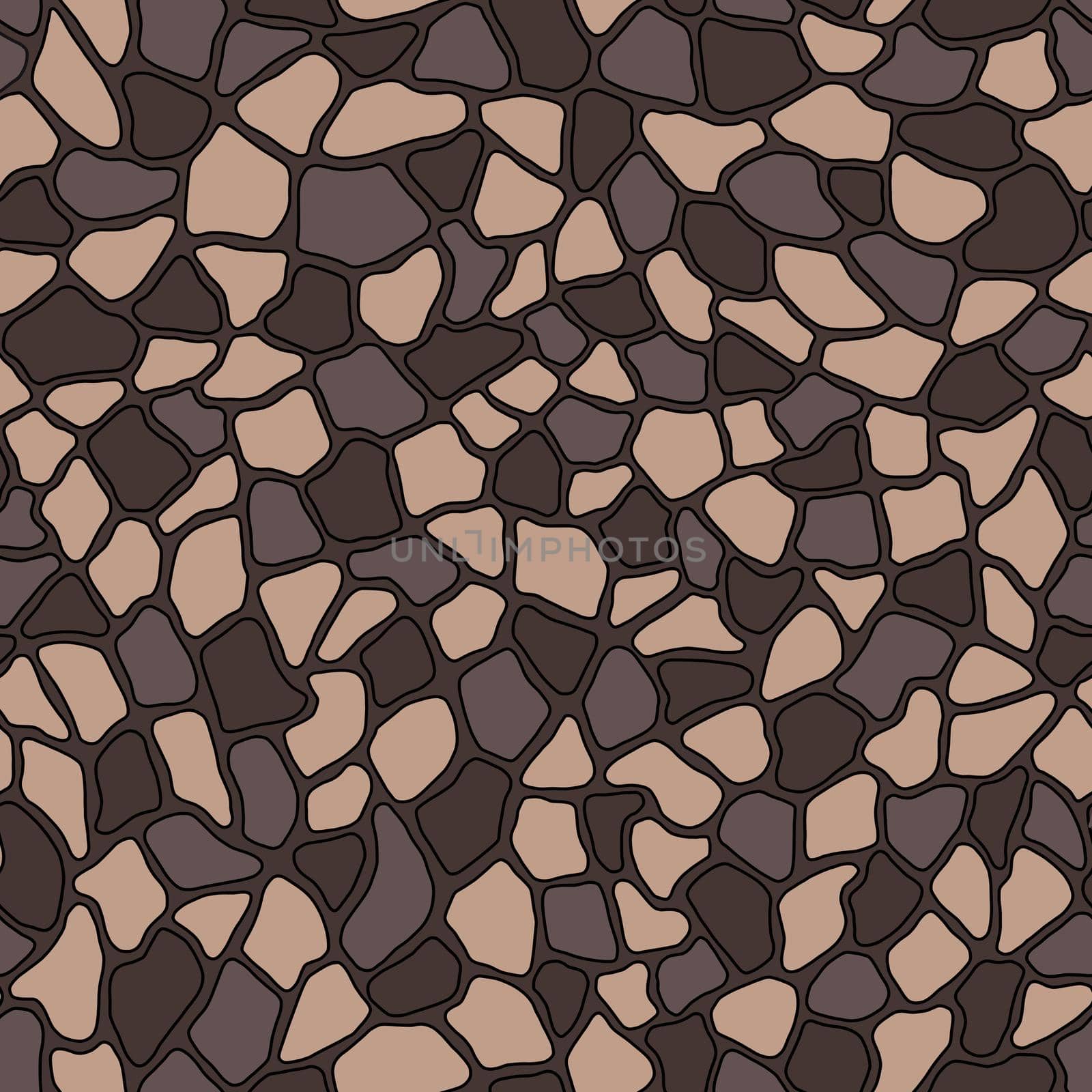 Terrazzo modern trendy colorful seamless pattern.Abstract creative backdrop with chaotic small pieces irregular shapes. Ideal for wrapping paper,textile,print,wallpaper,terrazzo flooring.Brown, beige by Angelsmoon