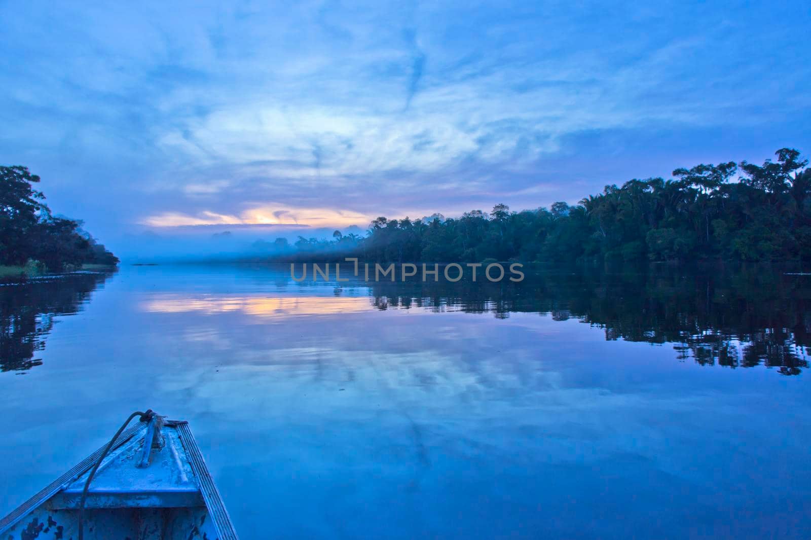 Amazon river, Sunrise view, Brazil, South America by giannakisphoto