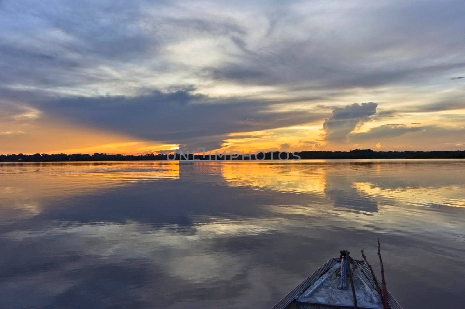 Amazon river, Sunset view, Brazil, South America