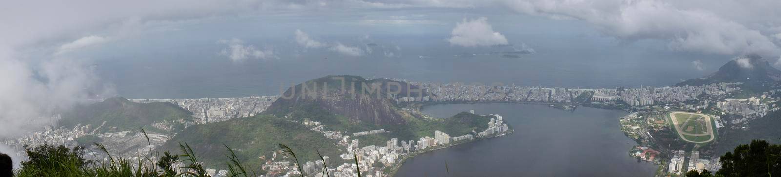 Modern city panoramic view, Rio de Janeiro, Brazil, South America