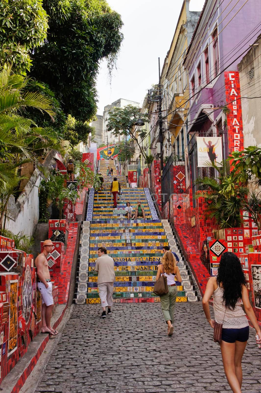 Rio de Janeiro, Selaron Steps, Brazil, South America by giannakisphoto