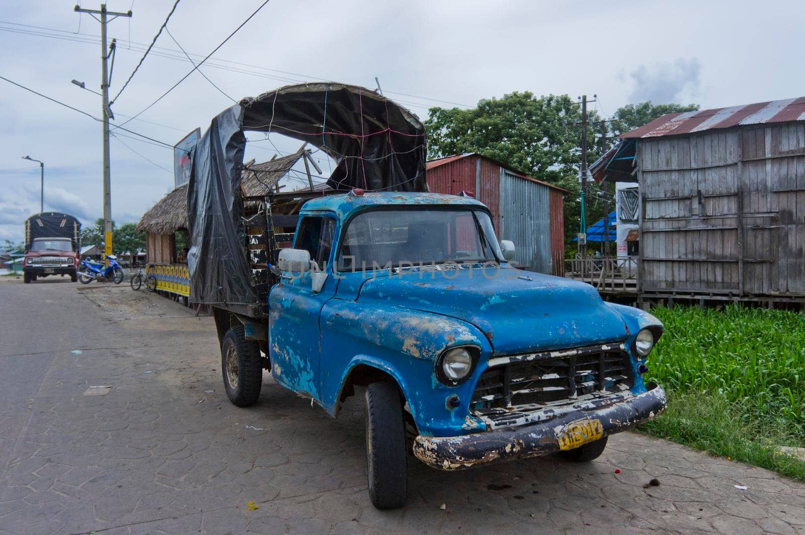 Leticia,Old car, Amazon Basin,  Colombia, South America