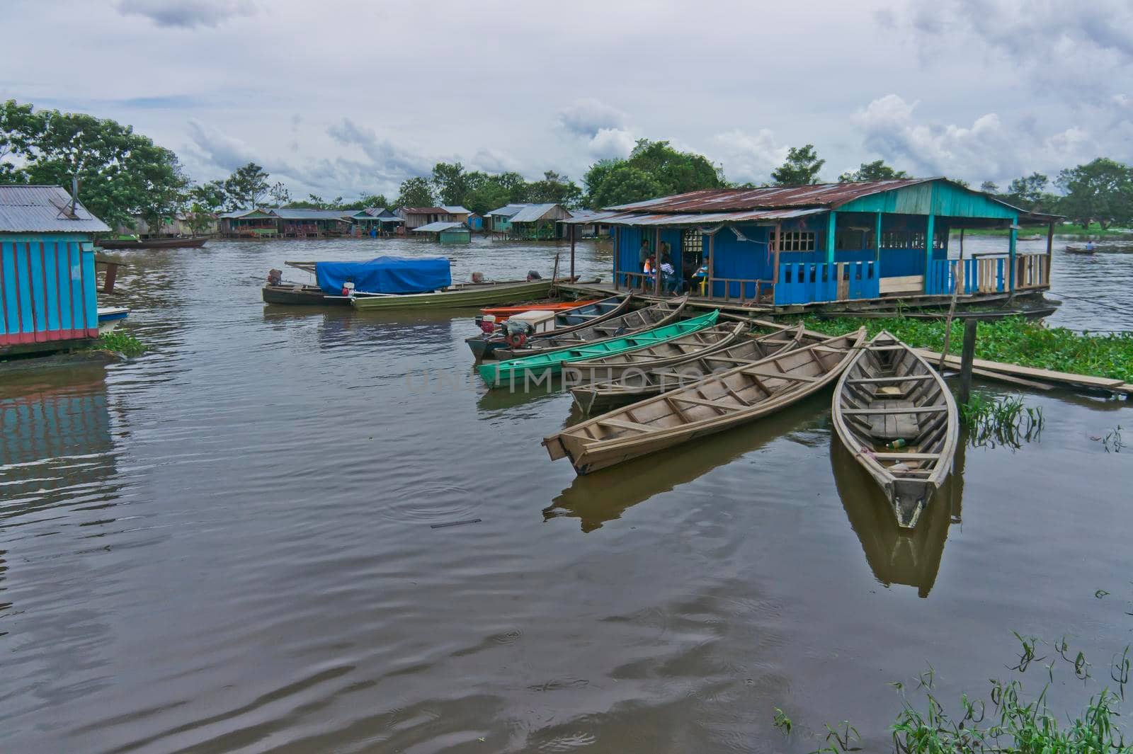 Leticia,Old port view, Amazon Basin,  Colombia, South America by giannakisphoto