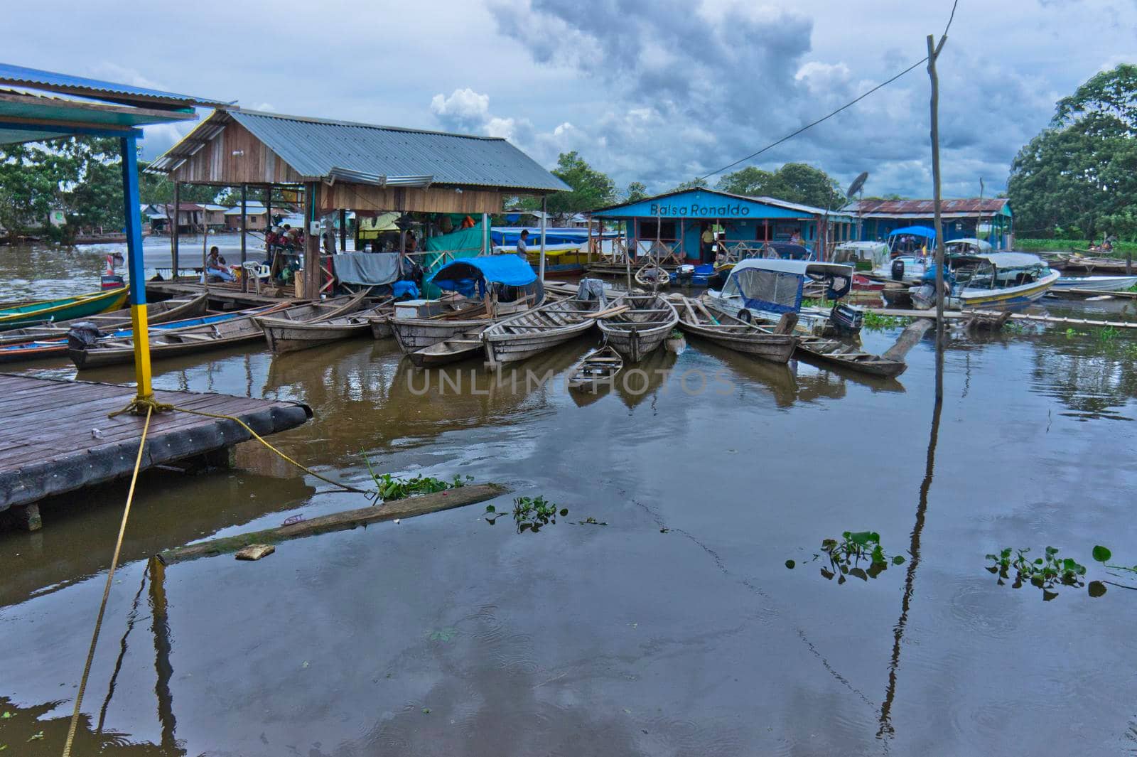 Leticia,Old port view, Amazon Basin,  Colombia, South America