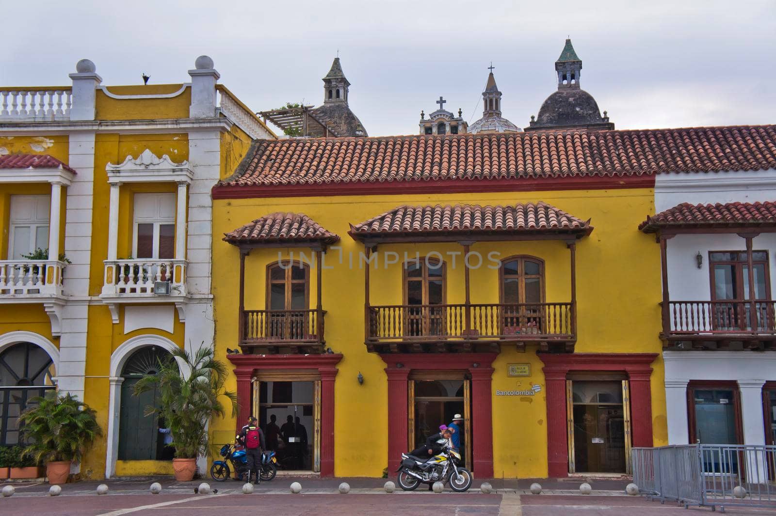 Cartagena, Old city street view, Colombia, South America