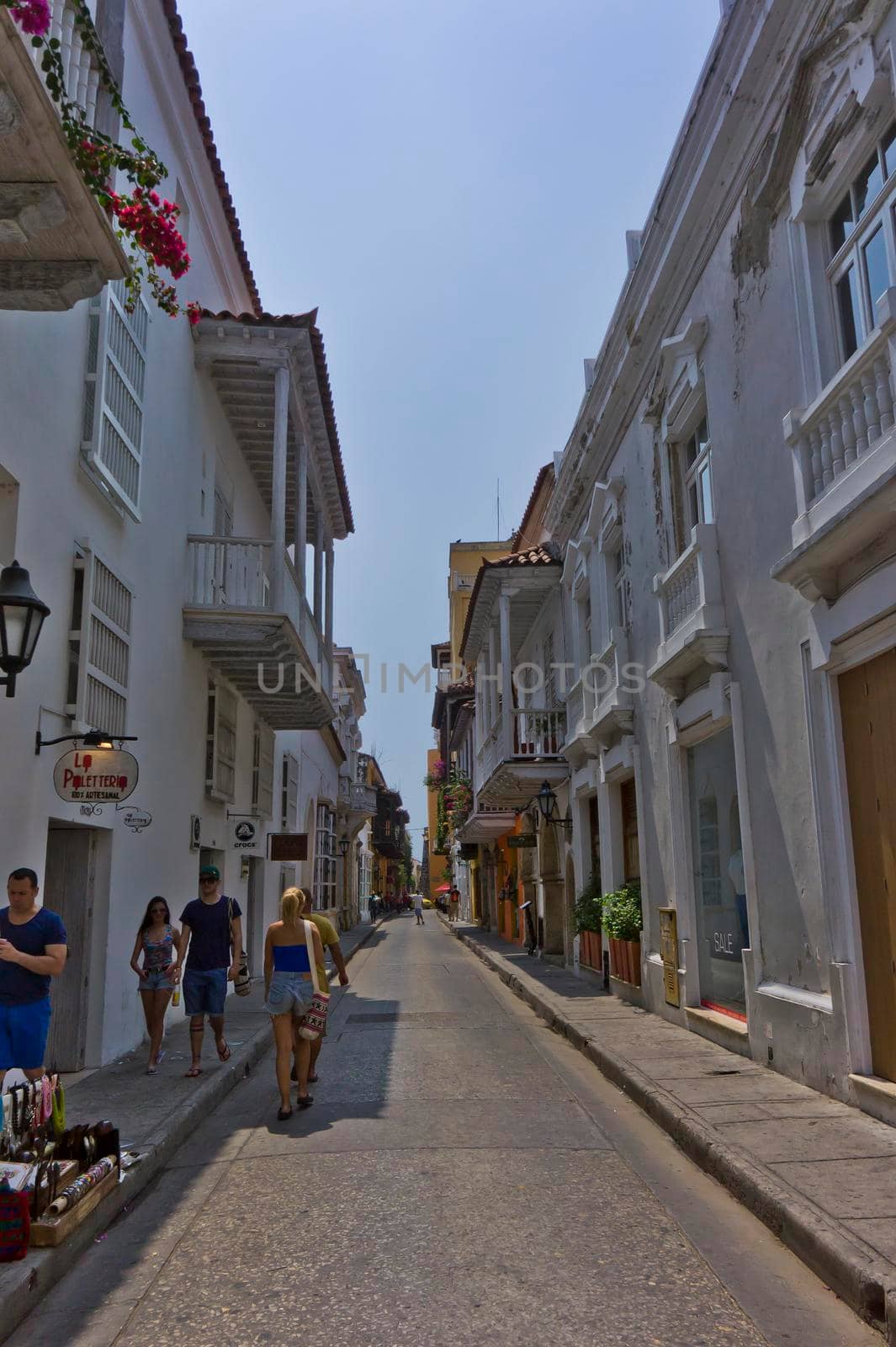 Cartagena, Old city street view, Colombia, South America