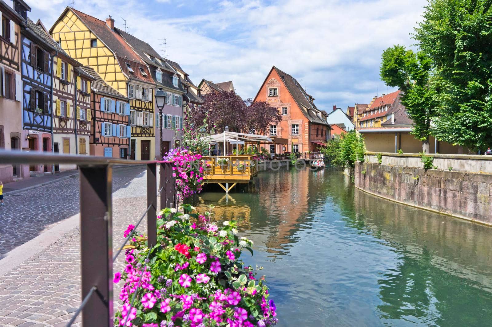 Colmar, Old city canal view, France by giannakisphoto