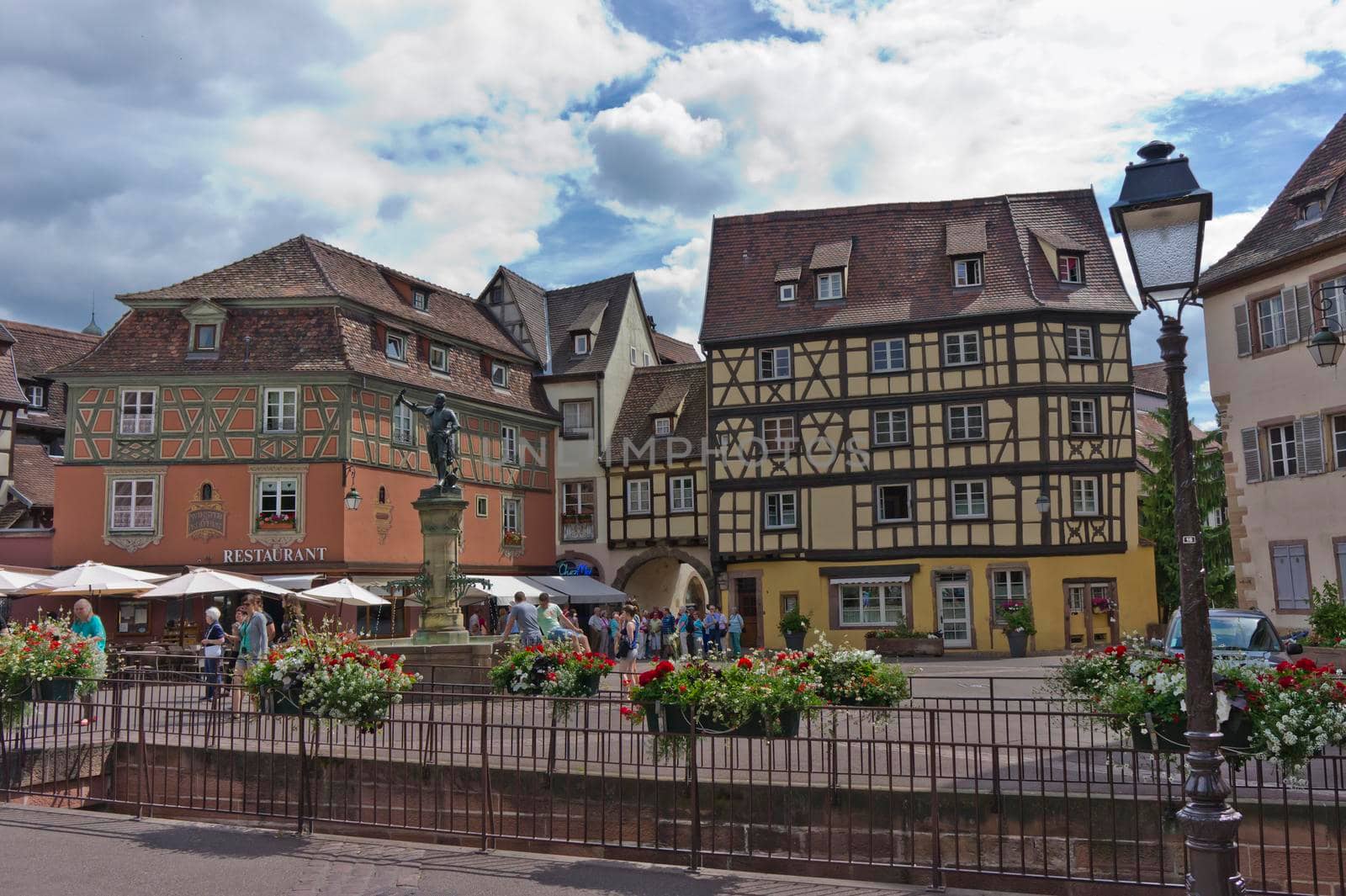 Colmar, Old city canal view, France