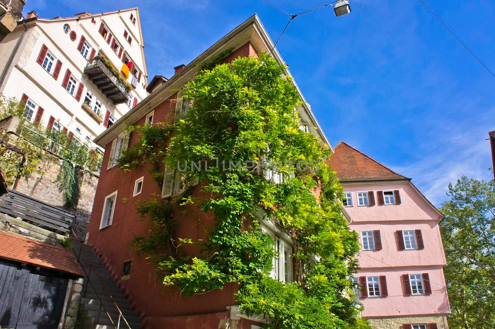 Tübingen, Old city street view, Germany by giannakisphoto
