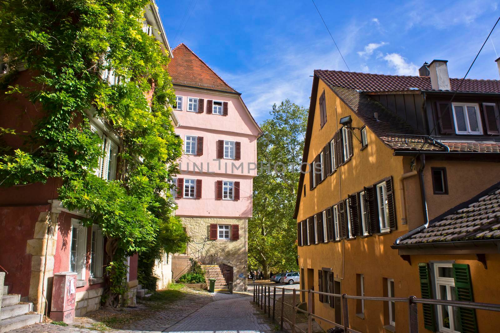 Tübingen, Old city street view, Germany by giannakisphoto