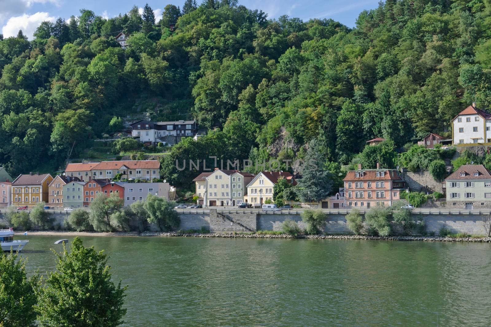 Passau, Old city view by the river, Bavaria, Germany, Europe by giannakisphoto