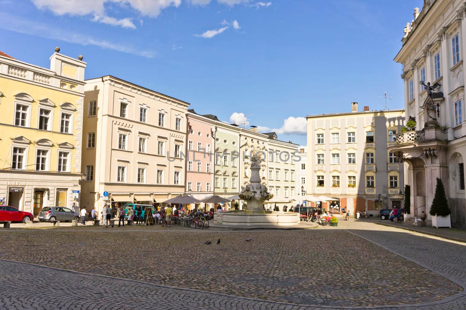 Passau, Old city street view, Bavaria, Germany, Europe