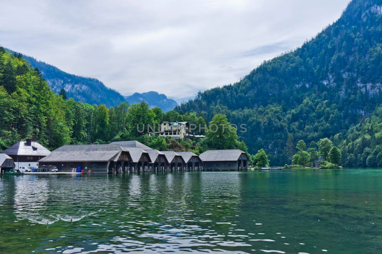 Konigssee, Natural lake landscape in Alps, Germany, Europe by giannakisphoto