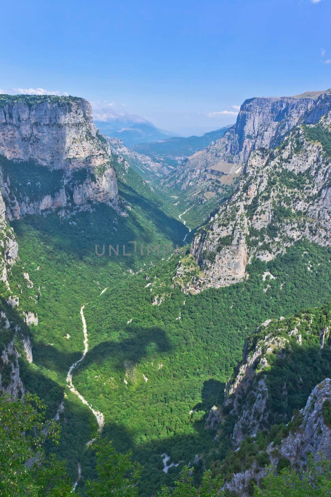 Vikos Gorge panoramic view, Epirus, Greece, Europe by giannakisphoto