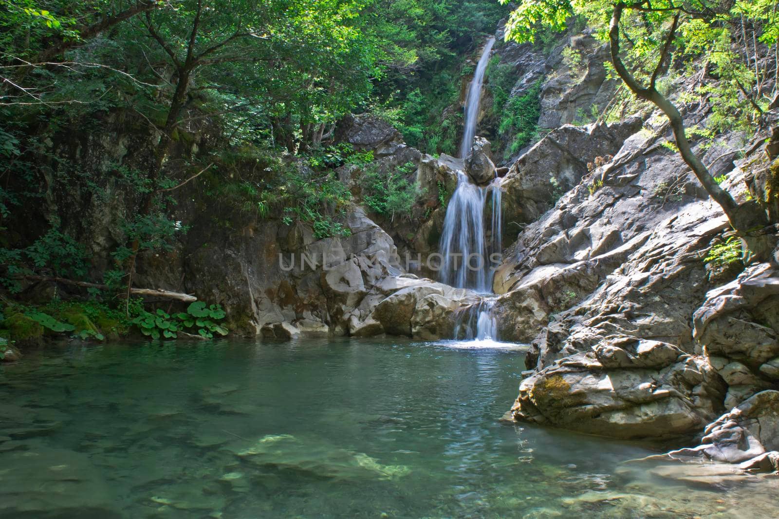 Iliochori Waterfall, Natural landscape in Epirus, Ioannina, Greece