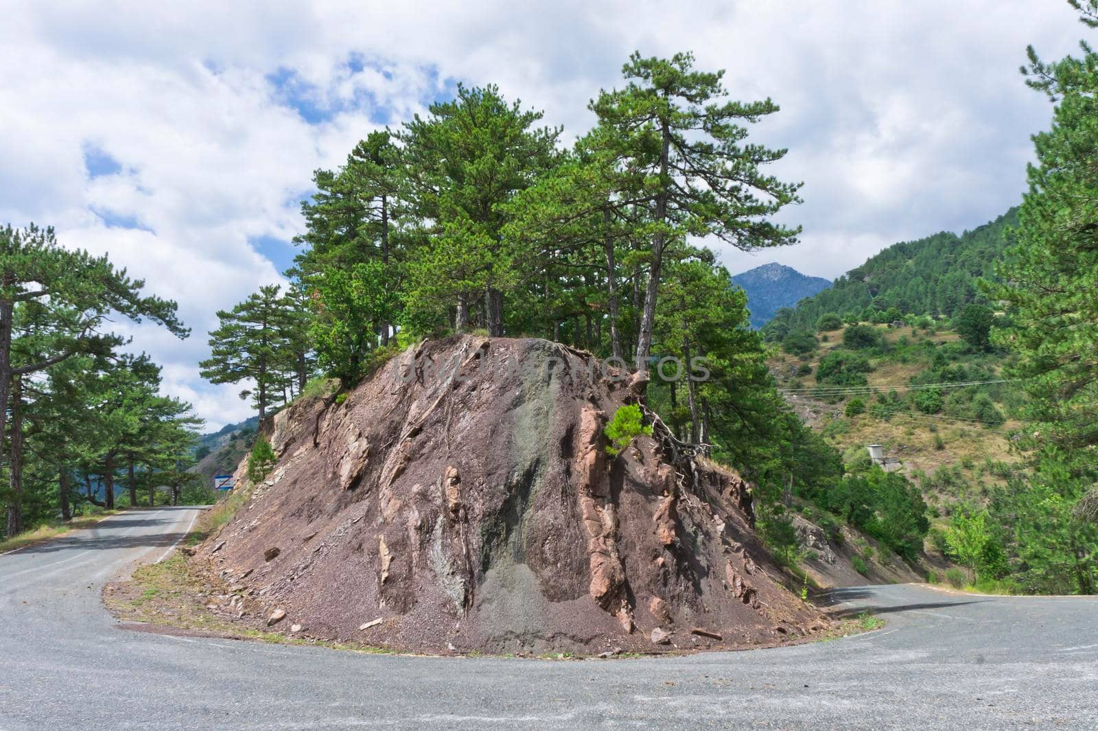 Road Through Mountains, Natural landscape in Epirus, Ioannina, Greece