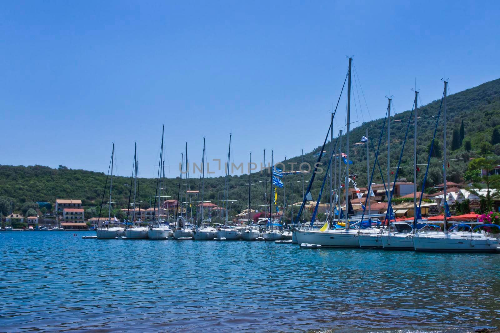 Lefkada Island, Sivota port view, Greece by giannakisphoto