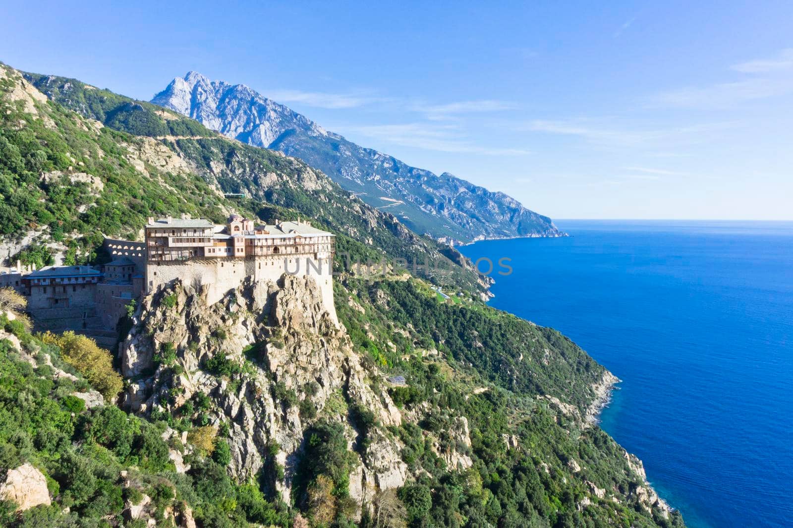 Mount Athos, Simonos Petra, Eastern Orthodox Monastery, Greece, Europe  by giannakisphoto