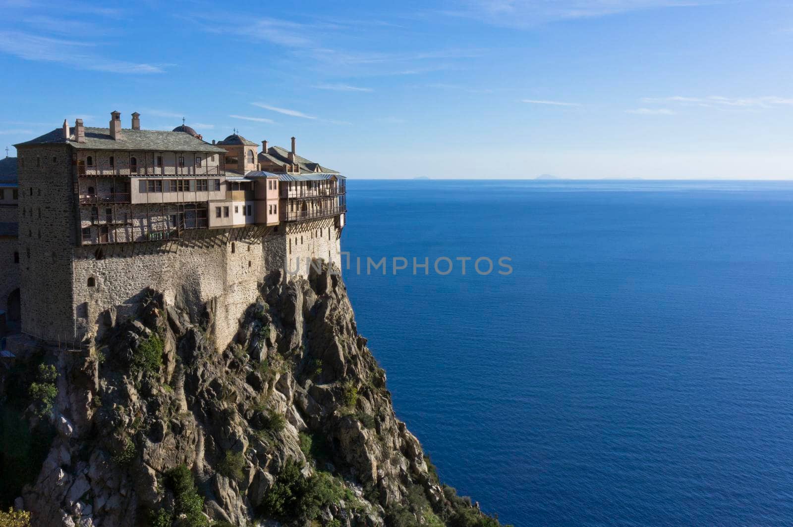 Mount Athos, Simonos Petra, Eastern Orthodox Monastery, Greece, Europe  by giannakisphoto