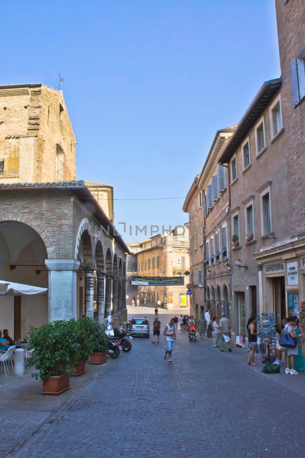 Urbino, Old city street view, Italy, Europe by giannakisphoto