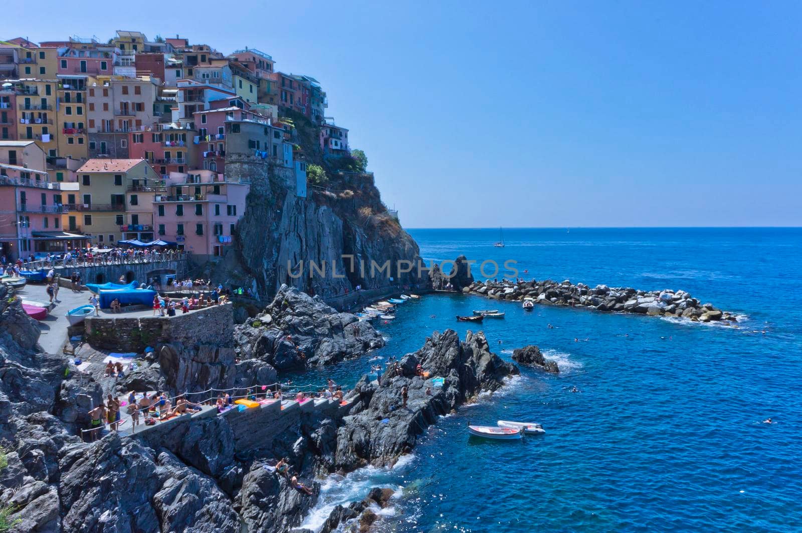 Manarola Cinque Terre, Old city view, Italy, Europe by giannakisphoto