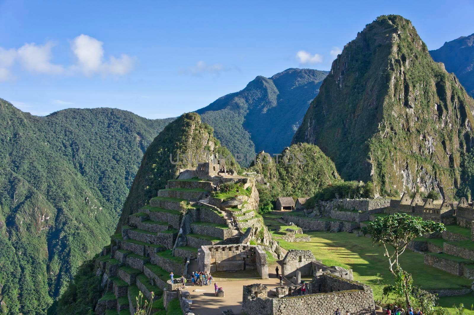 Machu Picchu on a sunny day, Peru, South America