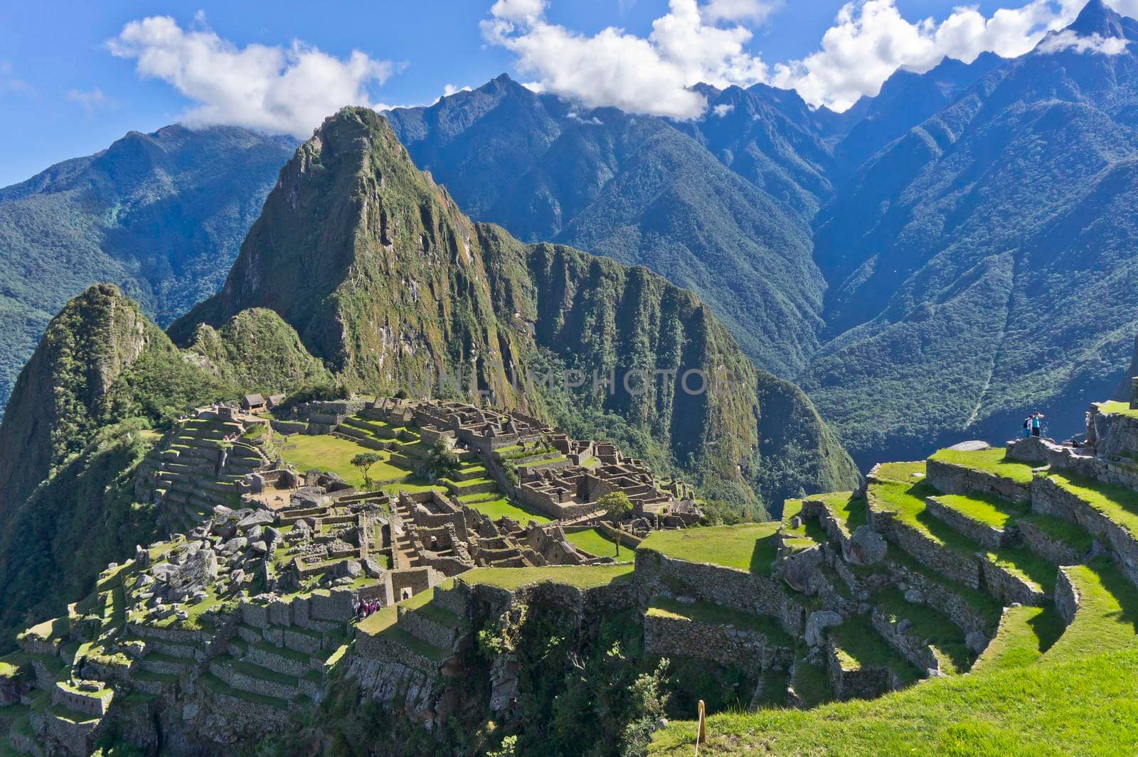 Machu Picchu on a sunny day, Peru, South America