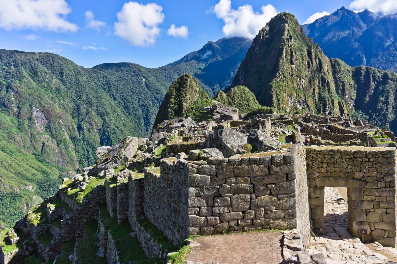 Machu Picchu on a sunny day, Peru, South America