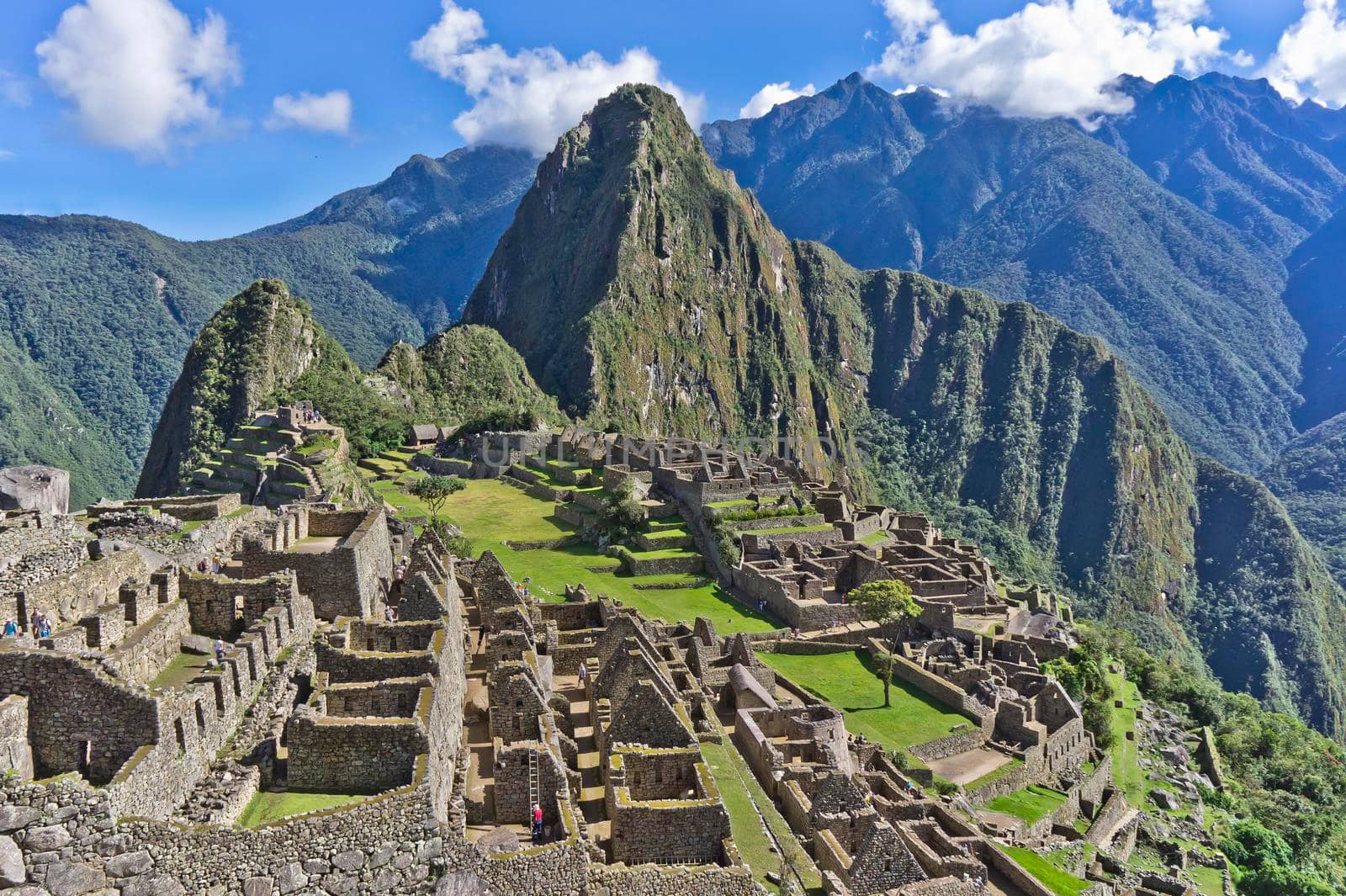 Machu Picchu on a sunny day, Peru, South America