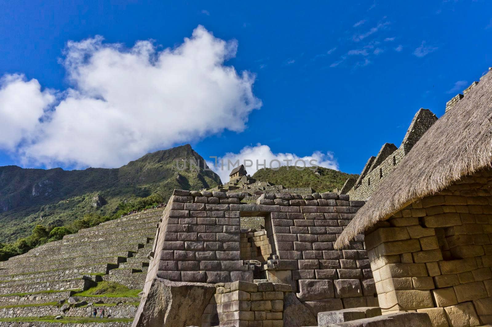 Machu Picchu on a sunny day, Peru, South America