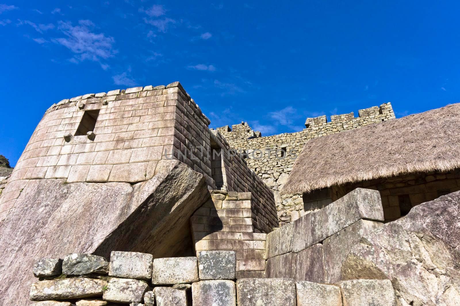 Temple of the Sun at Machu Picchu, Peru, South America