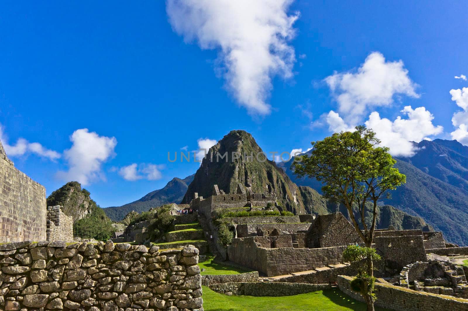 Machu Picchu on a sunny day, Peru, South America