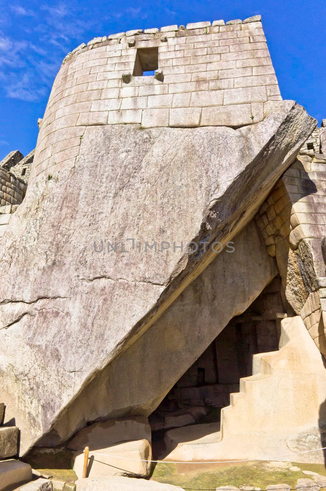 Temple of the Sun at Machu Picchu, Peru, South America