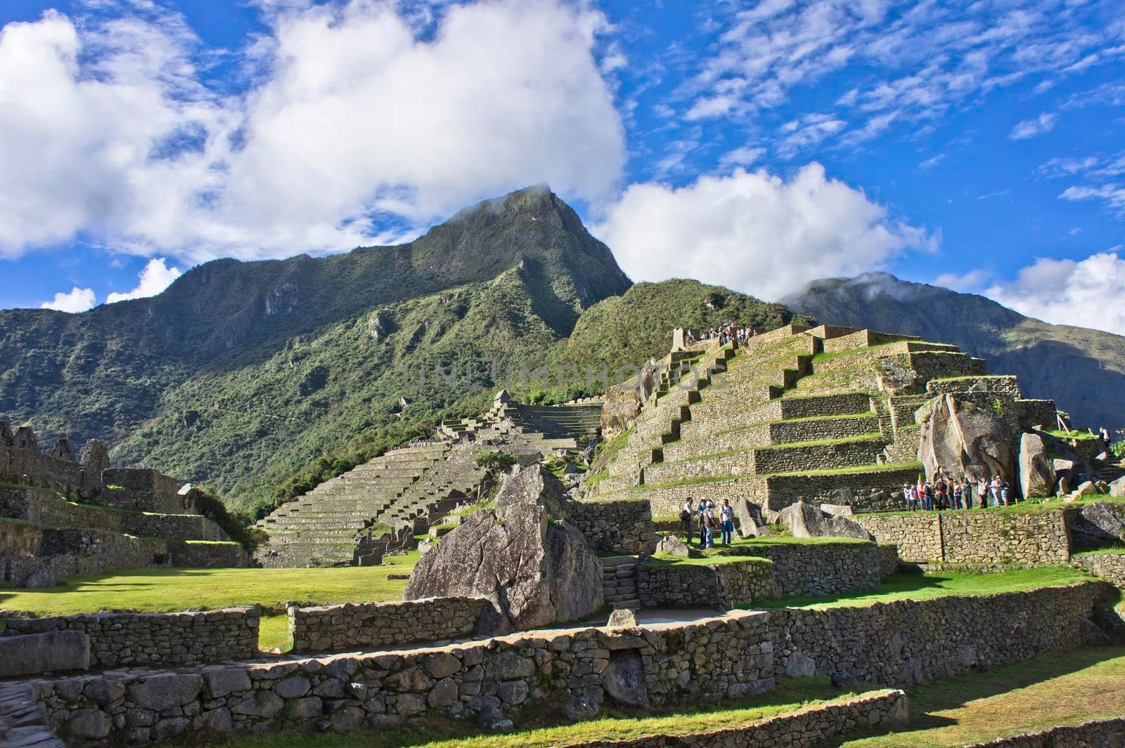 Machu Picchu on a sunny day, Peru, South America