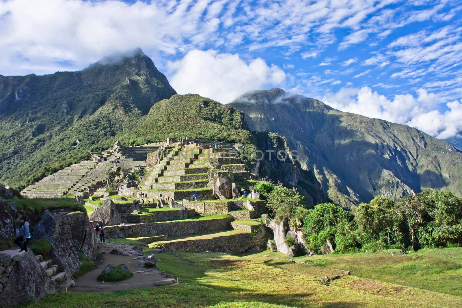 Machu Picchu on a sunny day, Peru, South America